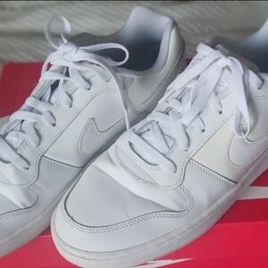 Nike Ebernon Low White Sneakers - Men's Size 12
